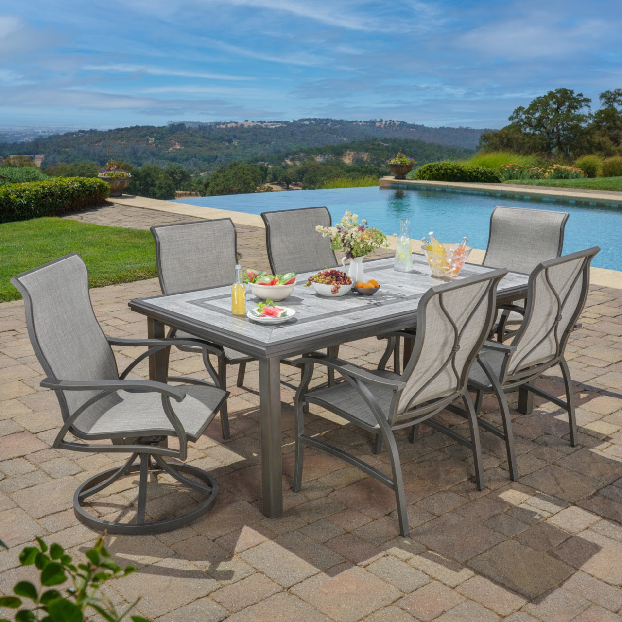 Barlow Tyrie Aura 55 Round Dining Table Outdoor Furniture - Sunnyland  Outdoor Patio Furniture Dallas Fort Worth TX