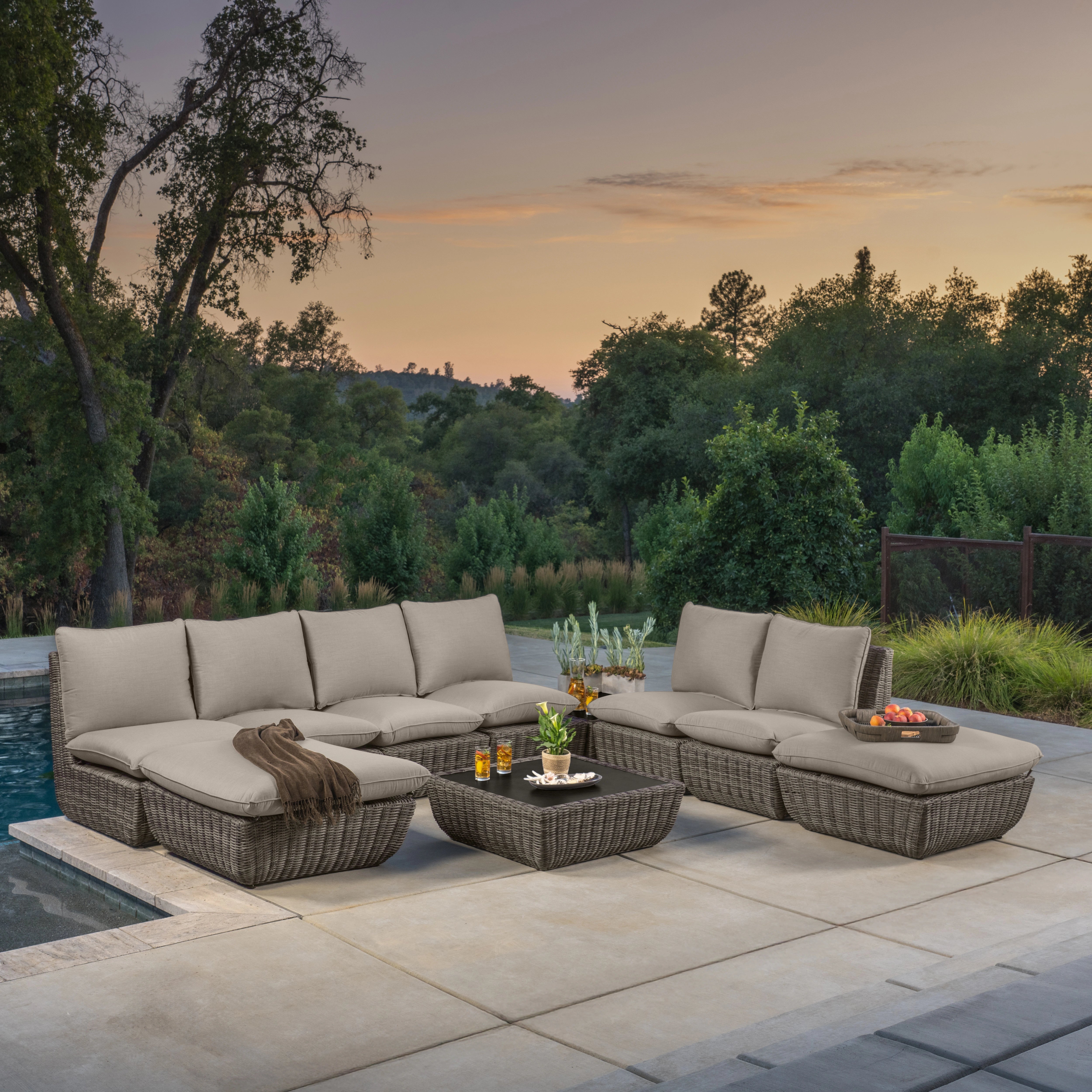 Swann Modular 10-Piece Sectional Seating Set