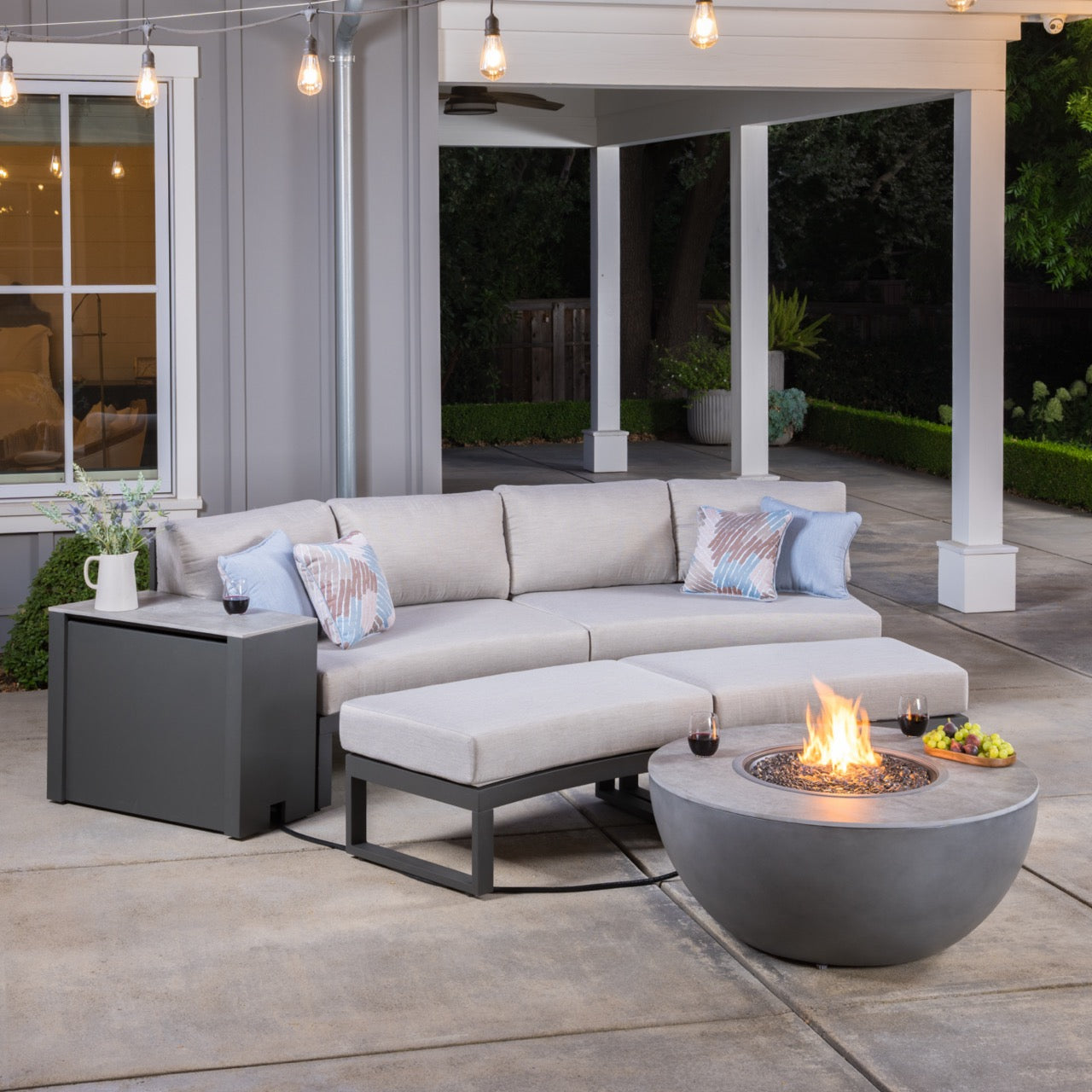 Brooklyn 6-Piece Fire Sectional Seating Set