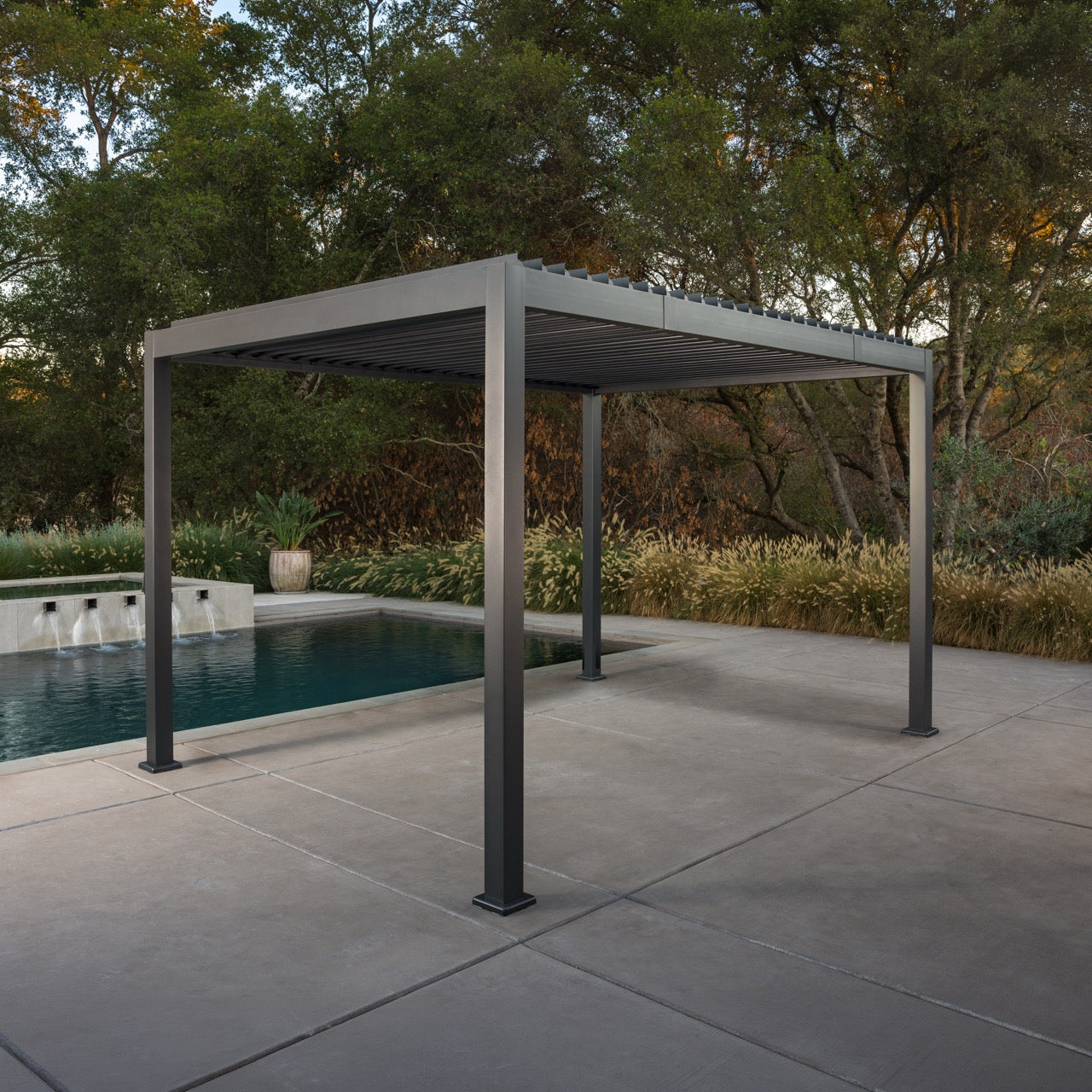 Stratus Pergola Pull Down Screen