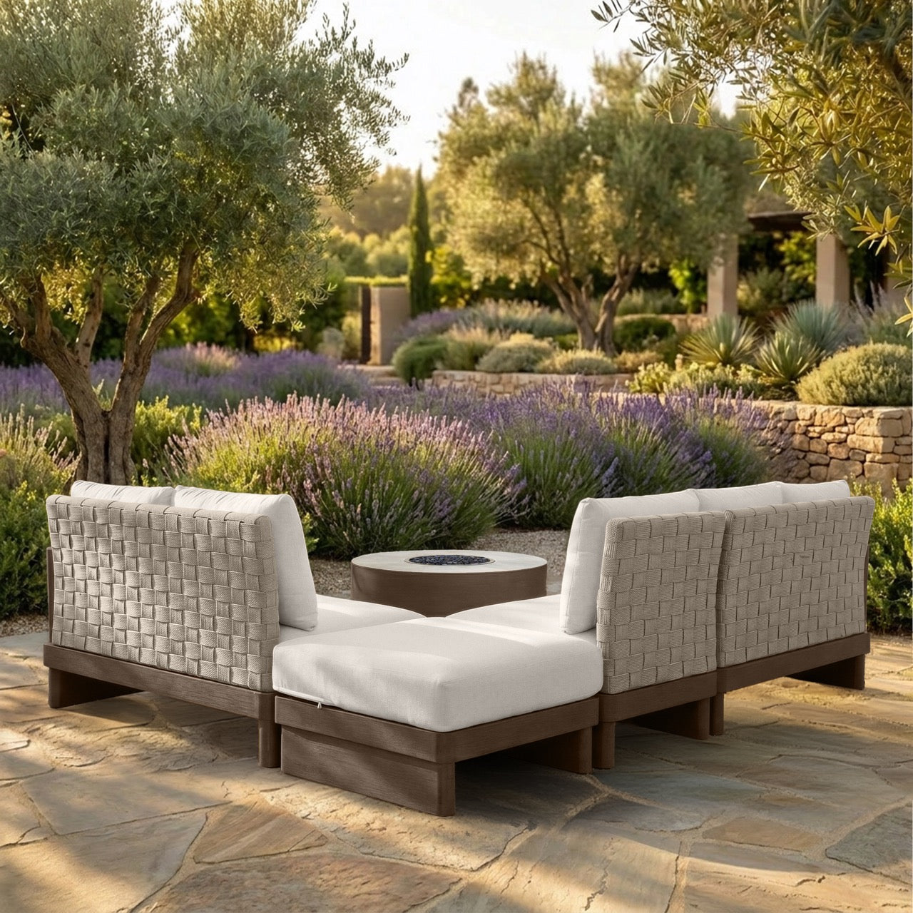 Amherst Park 6-Piece Fire Sectional Set