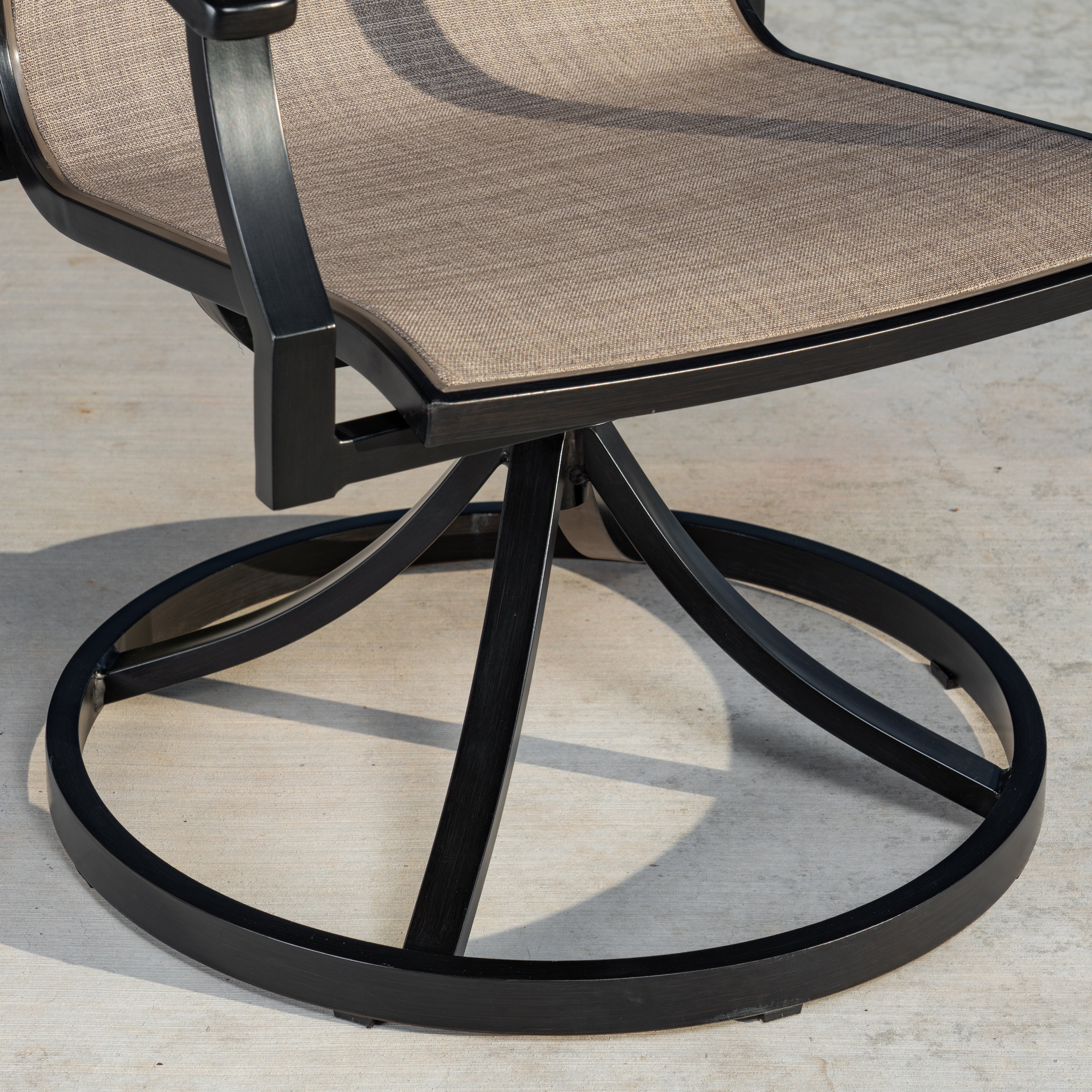 Walcott 10-piece Sling Dining Set with Expanding Table