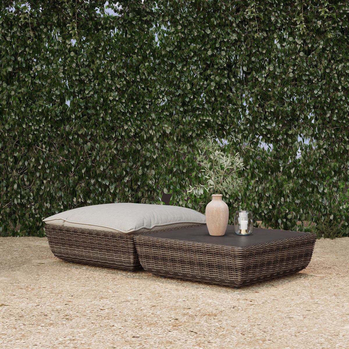 Swann Modular Patio Table Ottoman