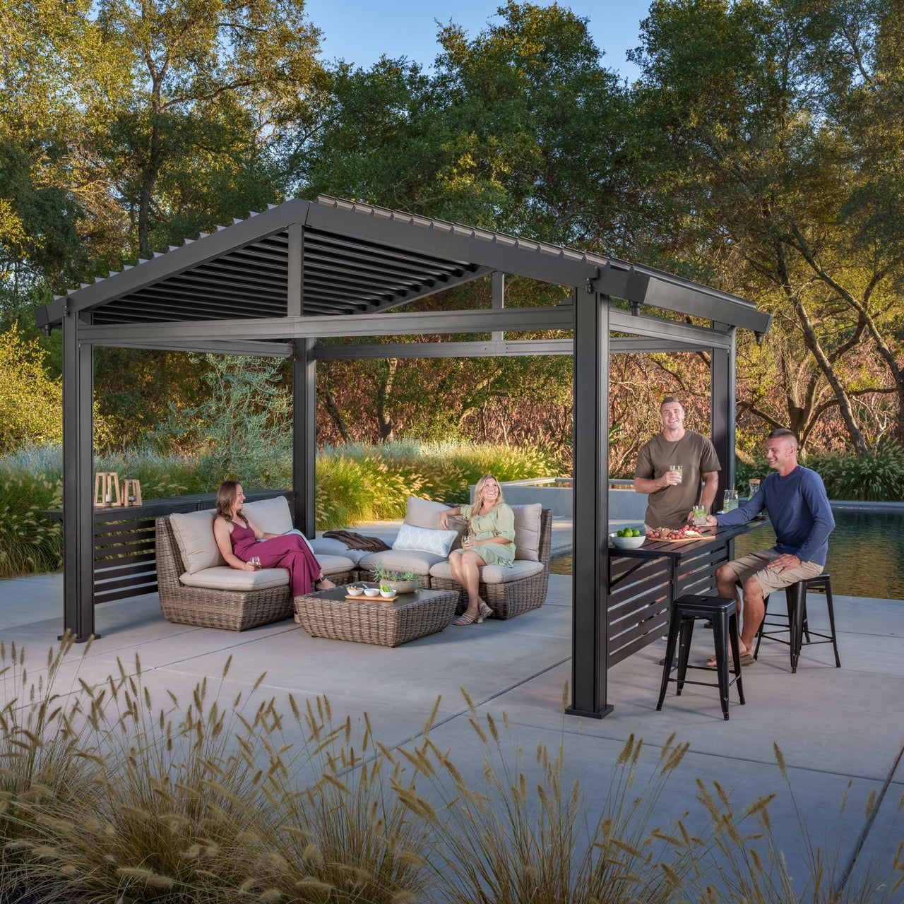 Sunvilla 11' x 13' Fairmont Louvered Pergola