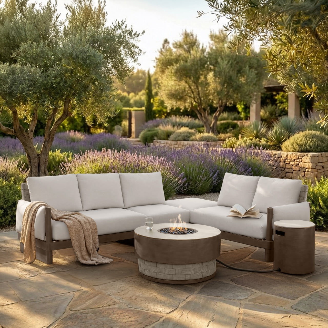 Amherst Park 6-Piece Fire Sectional Set
