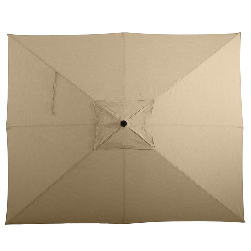 8' x 10' Rectangular Aluminum Market Umbrella—Ecobello