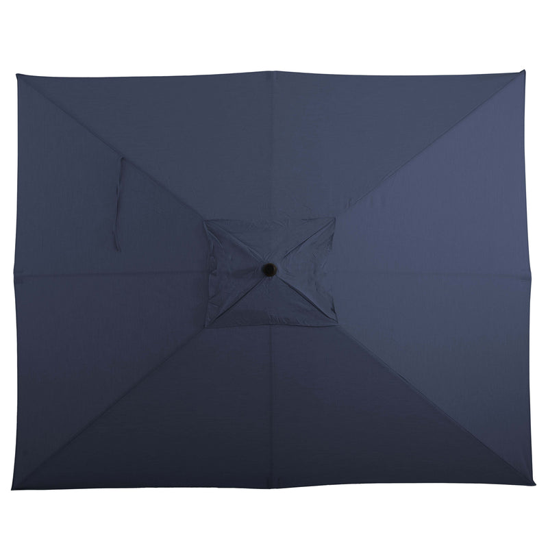 8' x 10' Rectangular Aluminum Market Umbrella—Ecobello