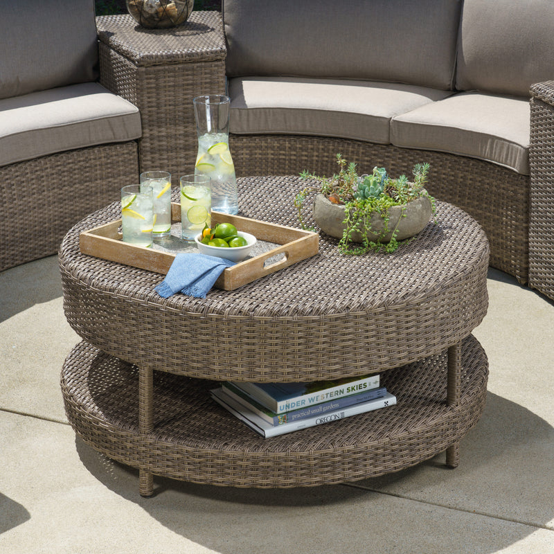 Augustine 8-Piece Curved Sectional Set